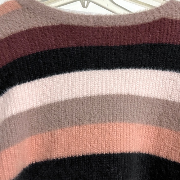 Torrid Soft Striped Fuzzy Colorblock Sweater - Picture 8 of 11